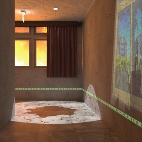 바닥꺼짐, 창문깨짐 인터렉티브 시스템