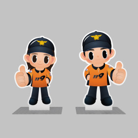 소방 영웅이 캐릭터 포토존(기동복)