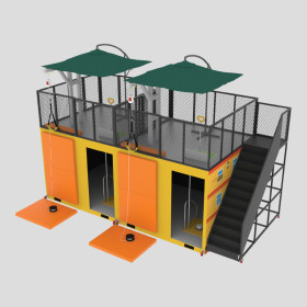 종합 피난기구 체험 (완강기, 승강식 피난기)