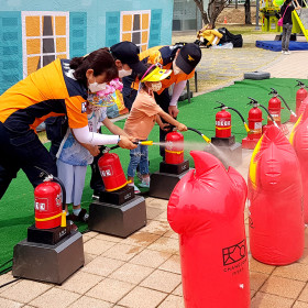 물 소화기 안전체험 교육 행사